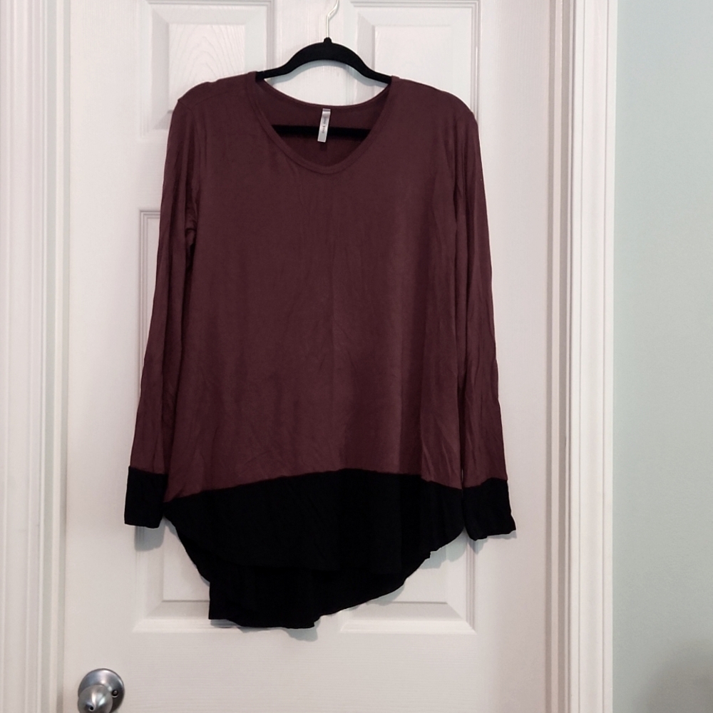 Tunic color block shirt
